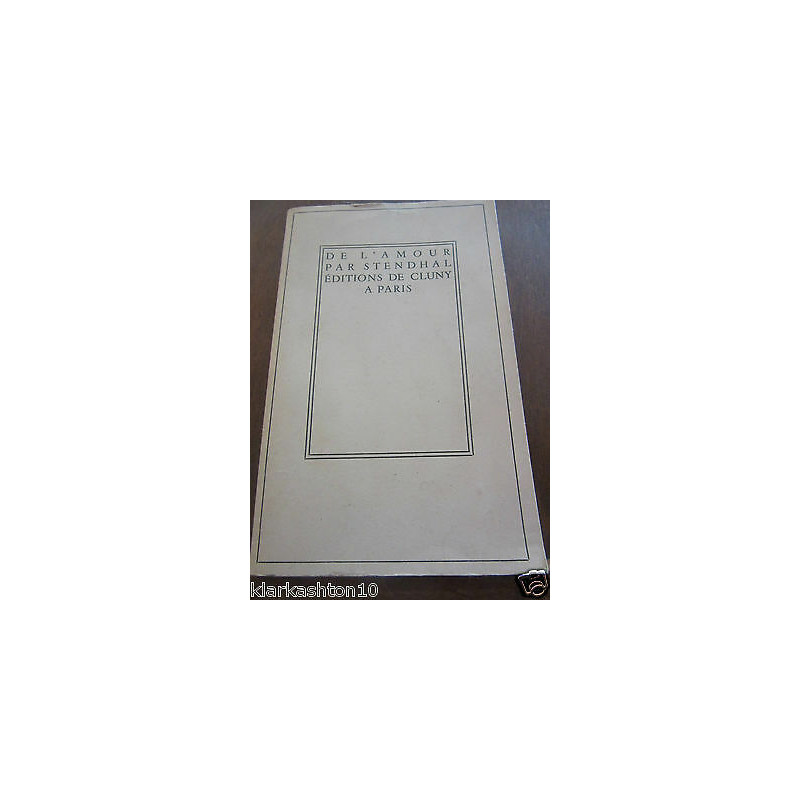 stendhal de l'amour