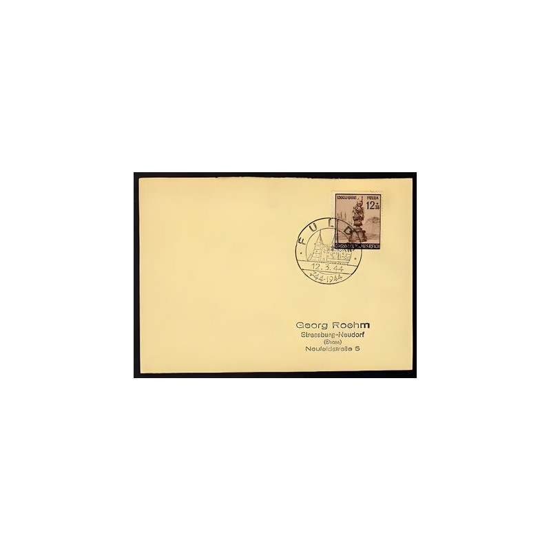 Allemagne n 790 Yv. cachet WW2 FULDA sur timbre allemand Mi n 886
