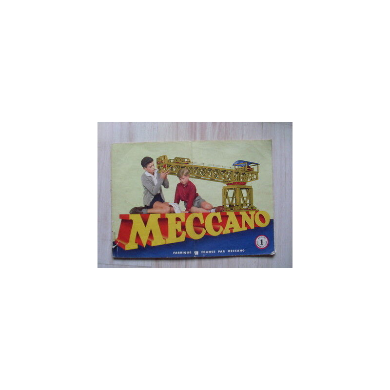 manuel d'instructions n 1 du jeu MECCANO 1954