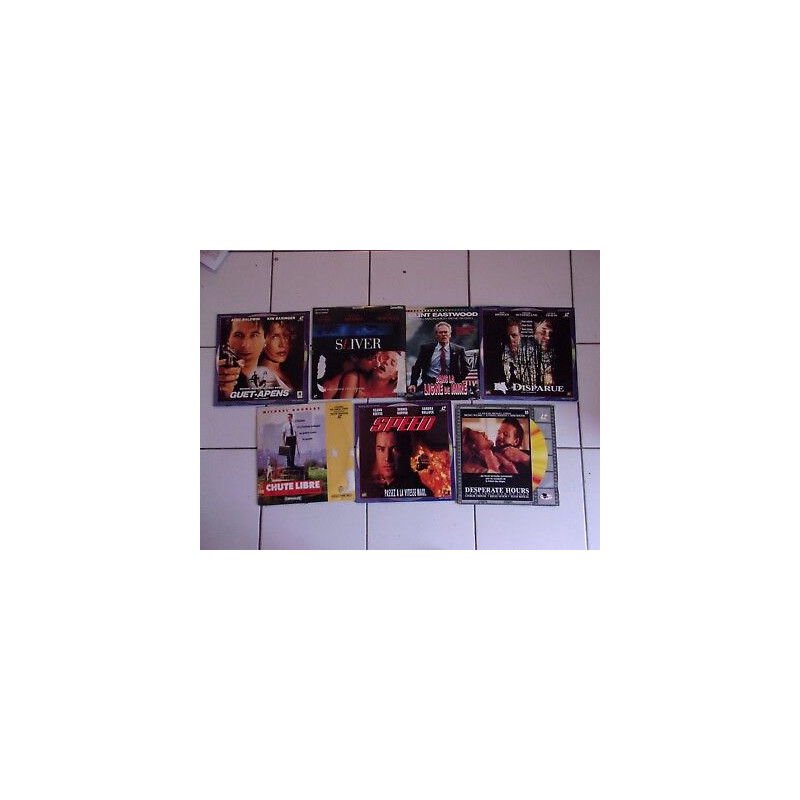 lot 7 Laserdisc polars US disparue sliver desperate hours speed chute