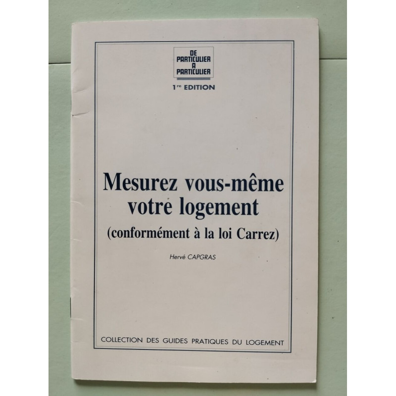 Mesurez vous-même votre logement (conformément à la loi Carrez)