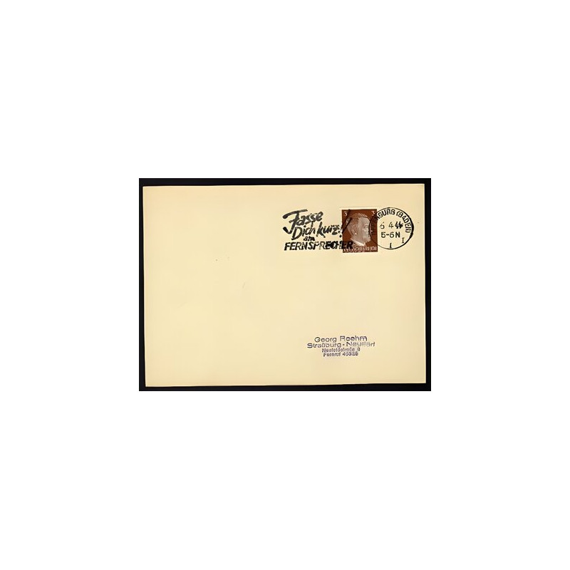 Allemagne n 706 Yv. flamme WW2 OFFENBURG 1 Timbre Allemand Hitler...