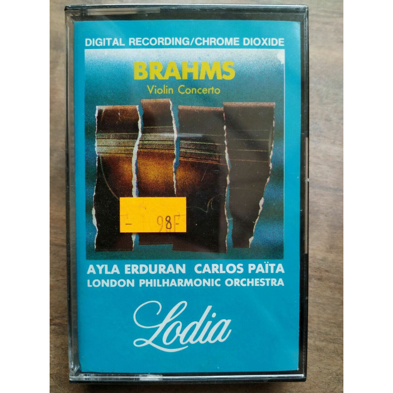 Brahms Violin Concerto Ayla Erduran Cassette Audio-K7 NEUVE SOUS...