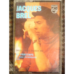 JACQUES BREL 3 ENREGISTREMENTS ORIGINAUX cassette audio k7