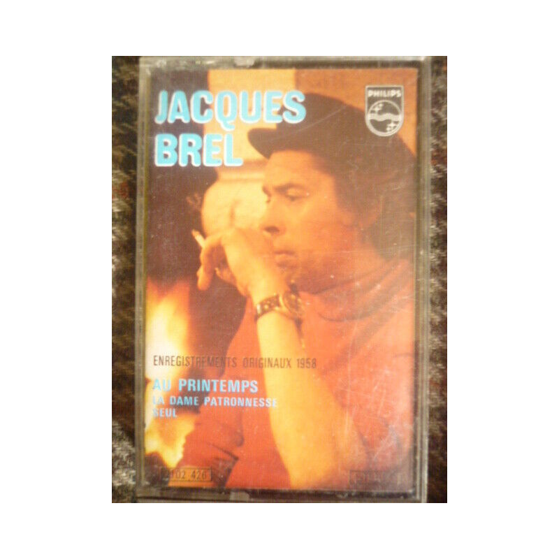 JACQUES BREL 3 ENREGISTREMENTS ORIGINAUX cassette audio k7
