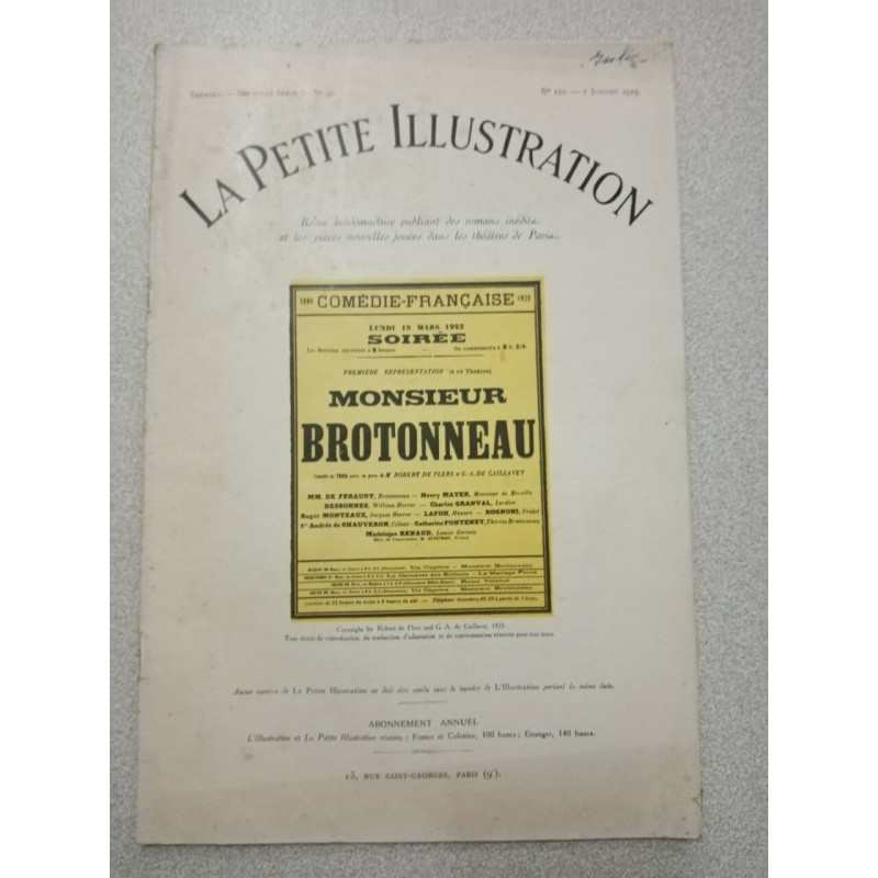 La Petite Illustration N. 152 - Juillet 1923