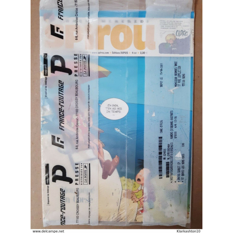 Spirou N°3811+ paper toy Pépé/ 27 Avril 2011 neuf emballé