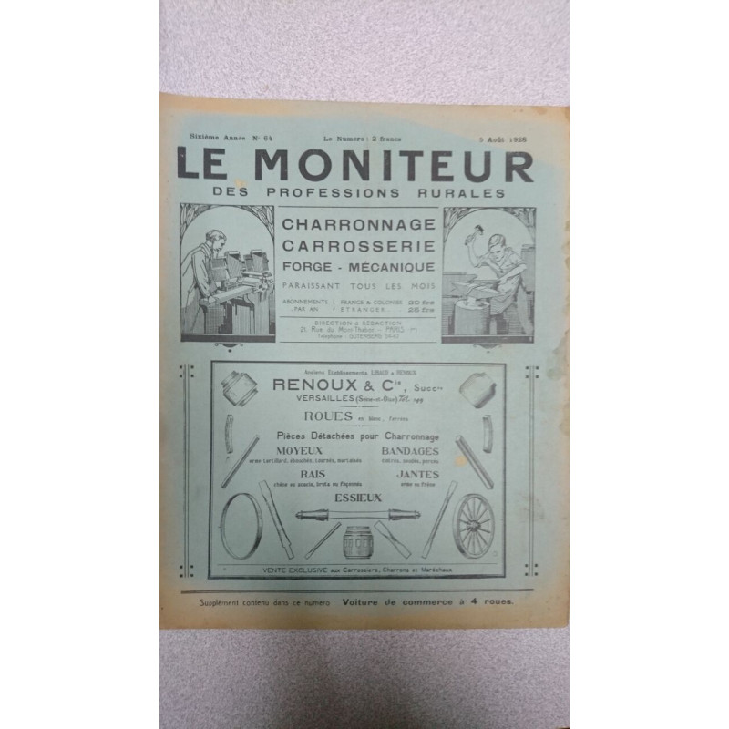 La moniteur n° 64 / Août 1928