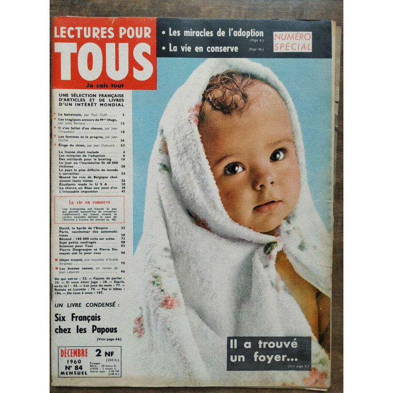 Lectures pour tous n84 Décembre 1960 Lectures pour tous Je sais tout
