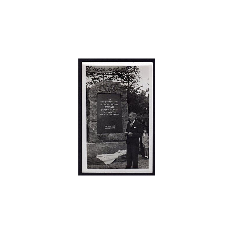 Photo SEPPOIS-LE-BAS 68 Monument du Groupe Mobile d'Alsace GMA...
