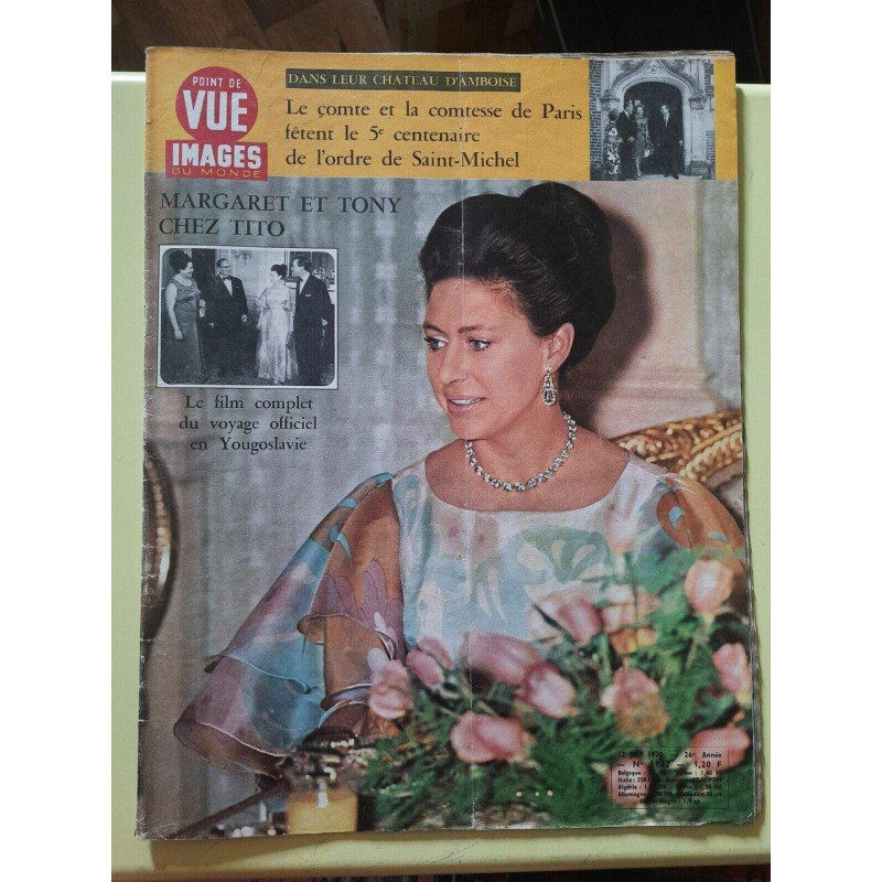 Point de Vue Images du Monde n 1142 Margaret et Tony 12 Juin 1970