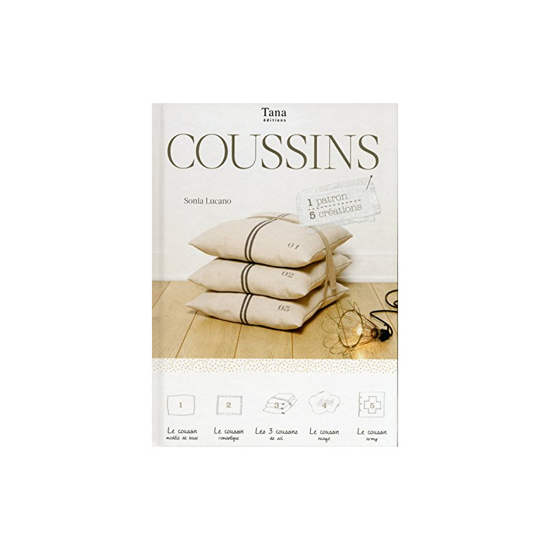 Coussins - 1 patrons - 5 creations