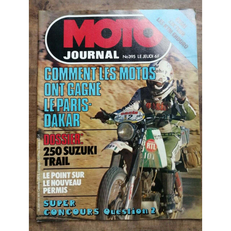 Moto Journal Nº 395 18 Janvier 1979