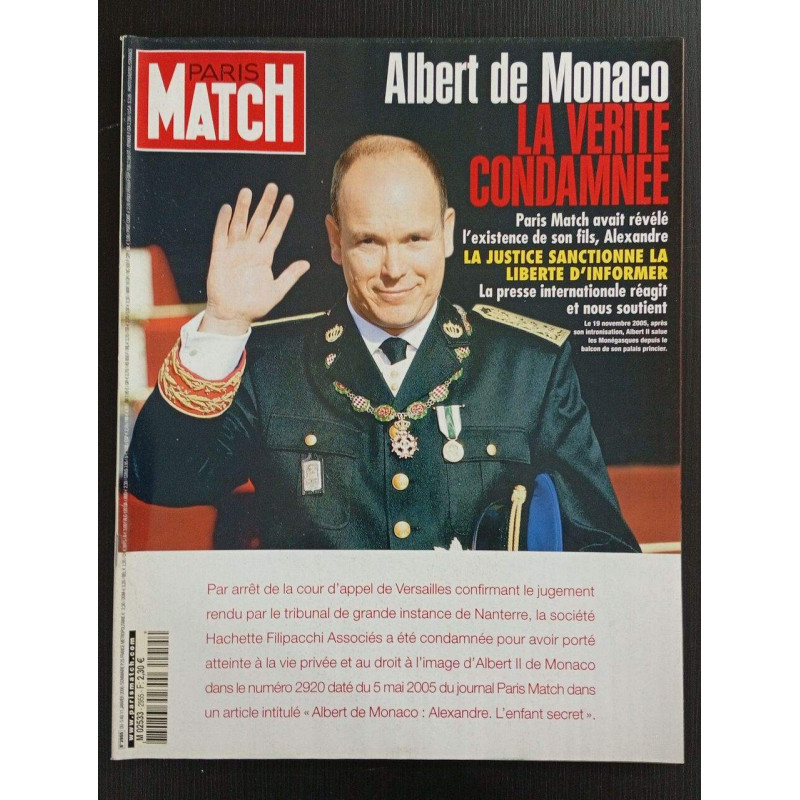 Revue Paris Match N° 2955