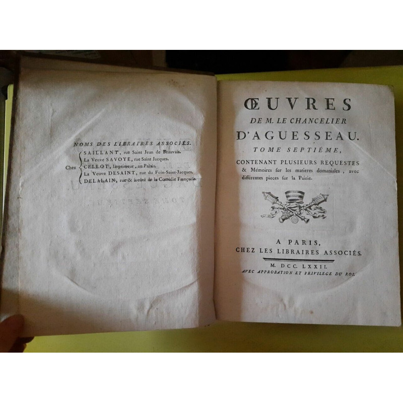 Oeuvres de M. Le Chancelier d'Aguesseau Tome 7 1772