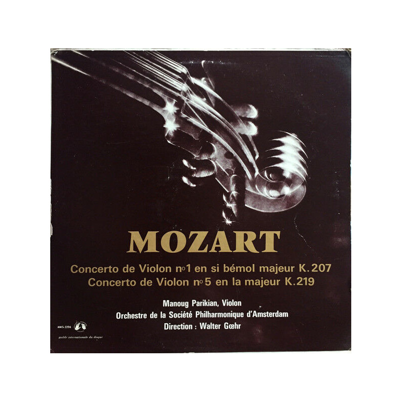 Concerto De Violon N°1 En Si Bémol Majeur K.207 Concerto De Violon...