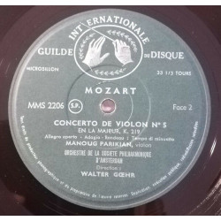 Concerto De Violon N°1 En Si Bémol Majeur K.207 Concerto De Violon...