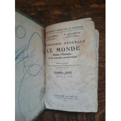 Géographie Générale Le Monde Moins l'Europe hachette