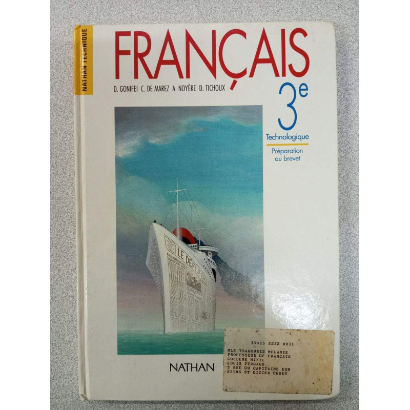 Français 3e - Technologique