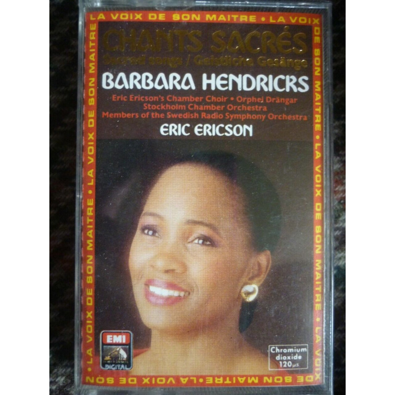 Barbara Hendricks Chants Sacrés Cassette Audio-K7 EMI EL 754098-4