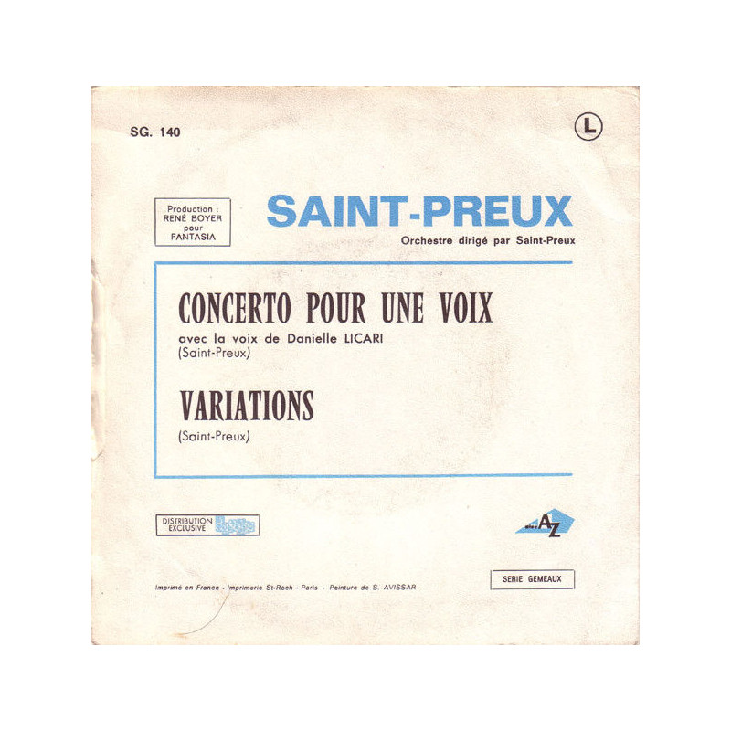 Concerto Pour Une Voix