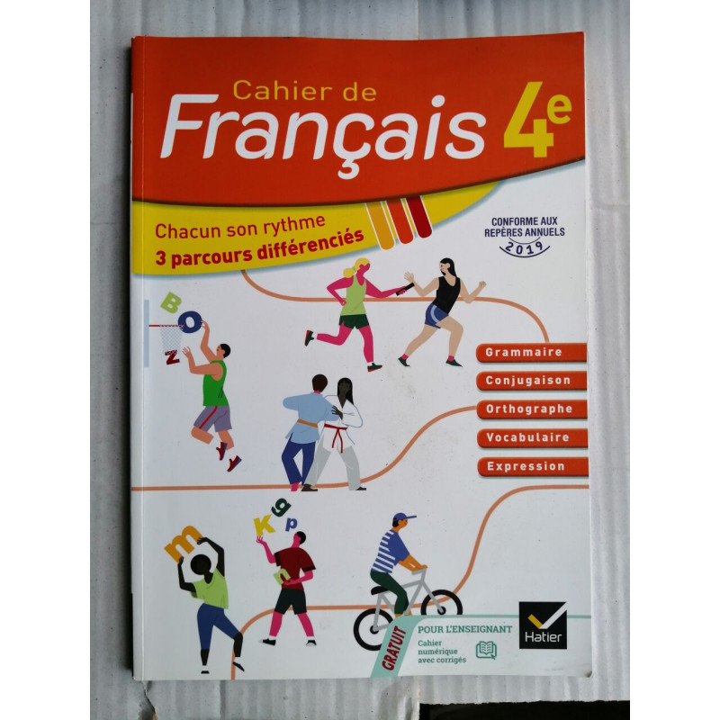Cahier français 4°