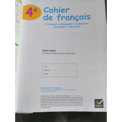 Cahier français 4°