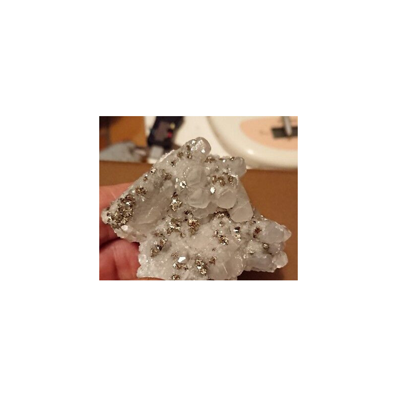 Pyrite sur calcite RCPAM3 130g 52mm50mm