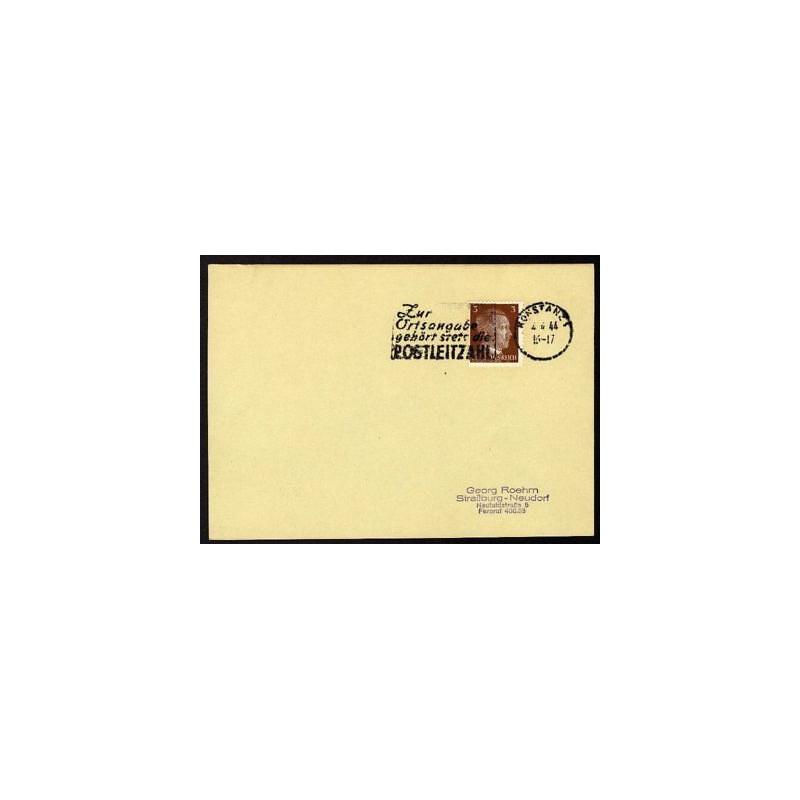 Allemagne n 706 Yv. flamme WW2 KONSTANZ Timbre Allemand Hitler Mi...