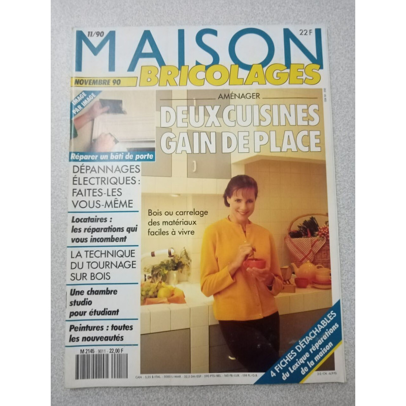 Maison Bricolages Deus cuisines gain de place - Novembre 1990