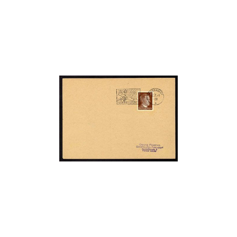Allemagne n 706 Yv. flamme WW2 WIESBADEN 1 b Timbre Allemand...