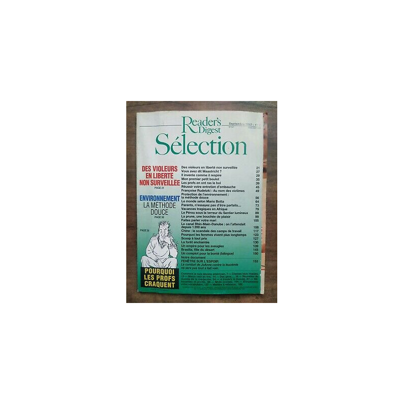 Reader's Digest Sélection Nº 547 Septembre 1992