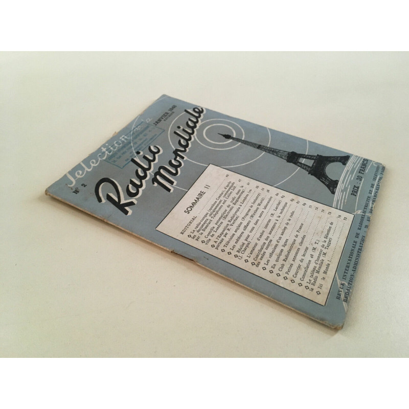 Revue SELECTION DE LA RADIO MONDIALE Nr 2 Janvier 1948