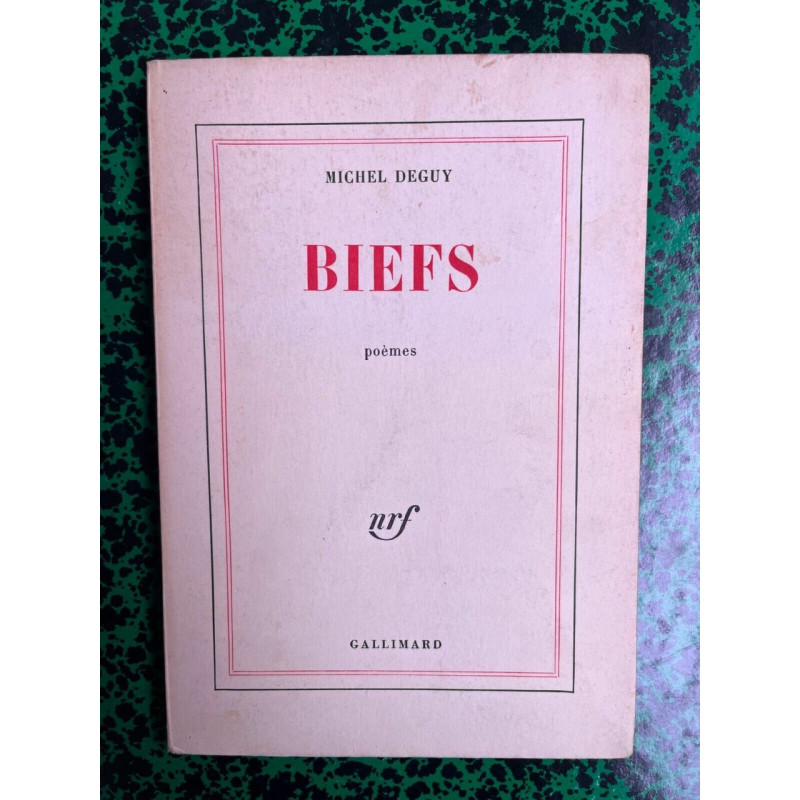 biefs Gallimard numerotée