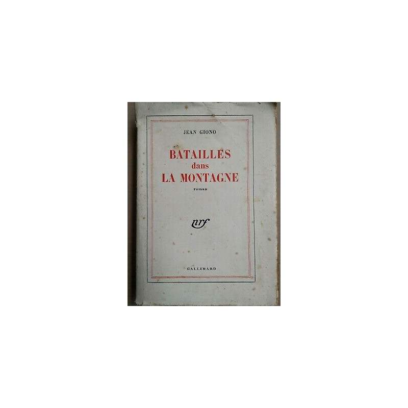 Batailles dans la montagne Gallimard