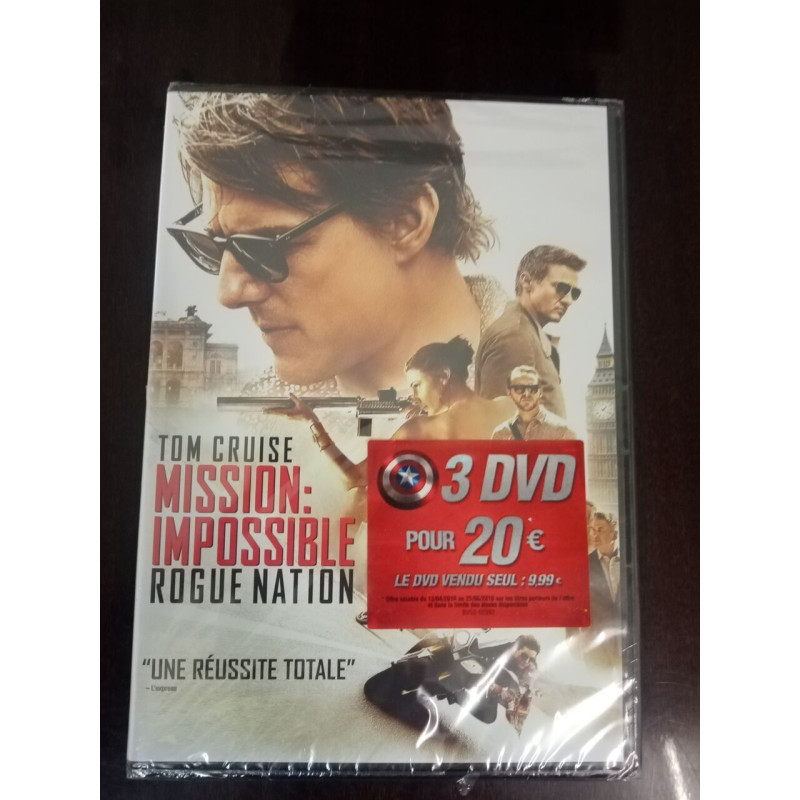 DVD Film. 3 DVD Mission impossible - Rogue nation