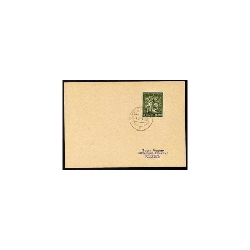 Allemagne n 779 Yv. cachet STRASSBURG Timbre Allemand Strasbourg...