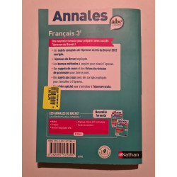Annales Brevet 2023- Français - Corrigés: Sujets et corrigés