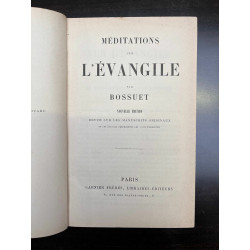 bossuet Méditations sur l'evangile