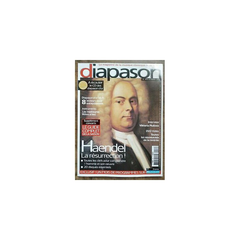 diapason Le Magazine de la Musique Classique et de la hifi Nº496...