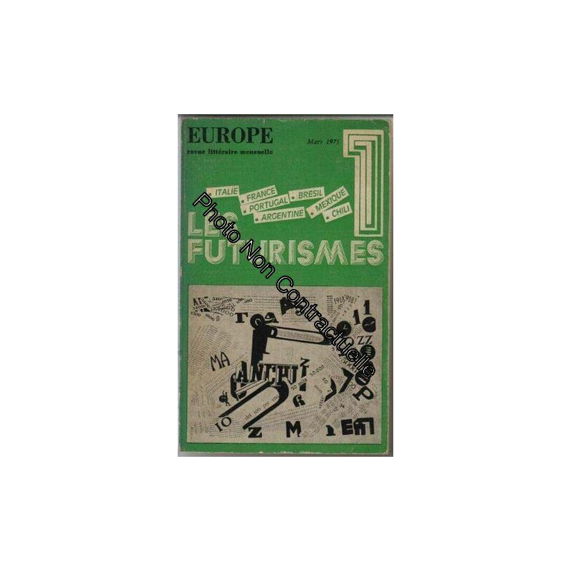 Europe numero 551 mars 1975 les futurismes