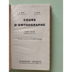 Cours d'orthographe cours moyen 6e III 5e III
