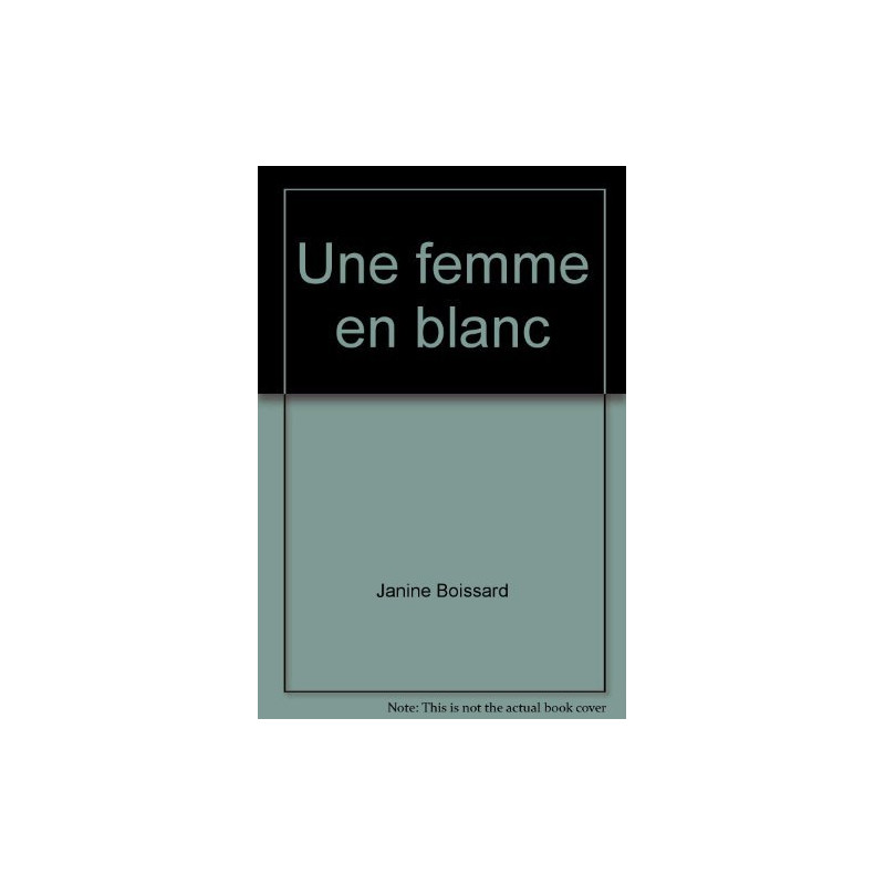 Une femme en blanc Une femme en blanc