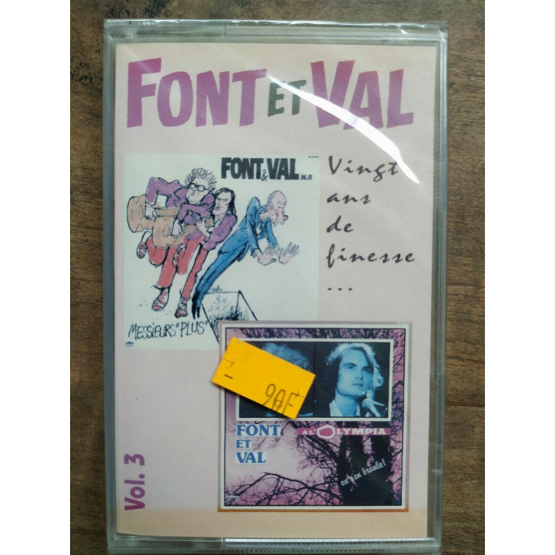 Font et Val Vingt Ans De Finesse Vol 3 Cassette Audio-K7 NEUVE...
