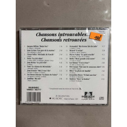 Chansons introuvables Chansons retrouvées CD NEUF SOUS BLISTER