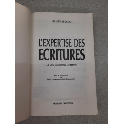 Expertise des écritures