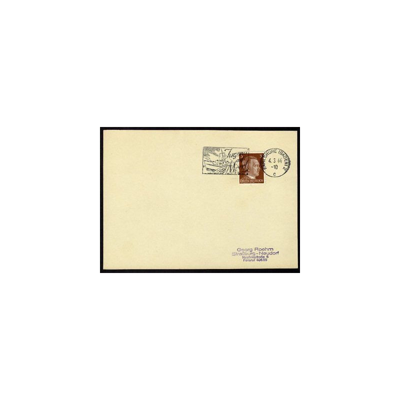 Allemagne n 706 Yv. flamme WW2 KARLSRUHE 2 c Timbre Allemand...