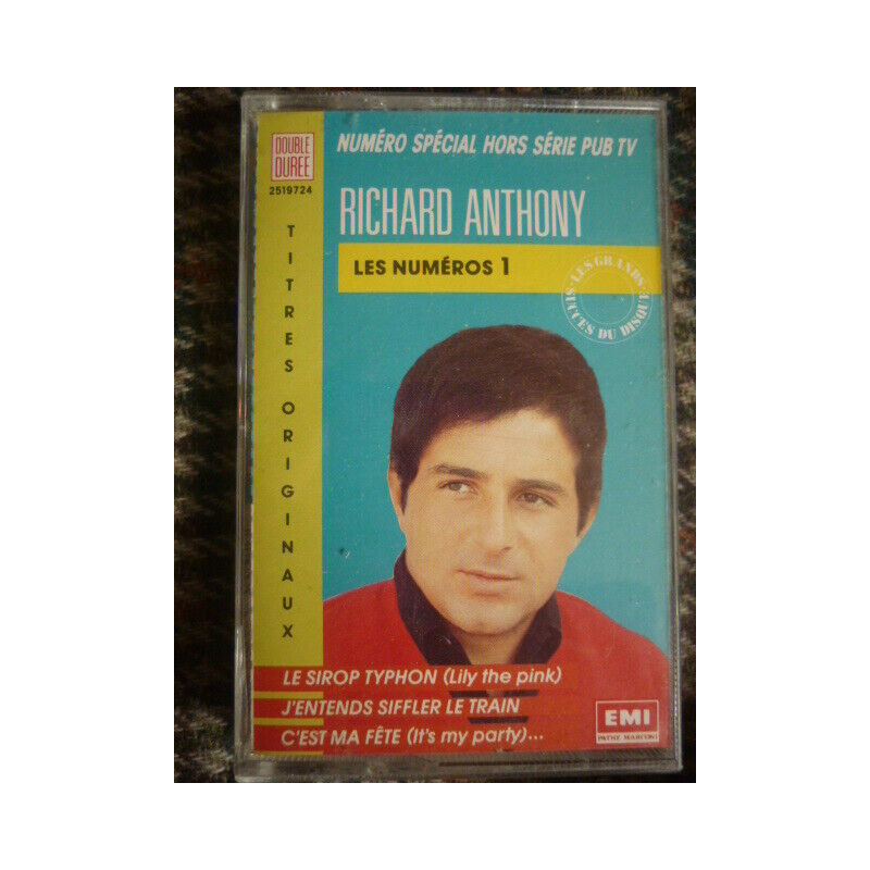 RICHARD ANTHONY les numéros 1 CassetteAudio-K7 EMI 2519724 PM 431