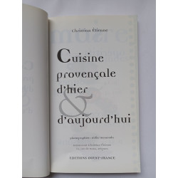Cuisine provençale d'hier et d'aujourd'hui