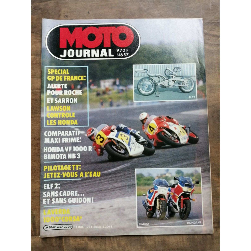 Moto Journal Nº 657 14 Juin 1984